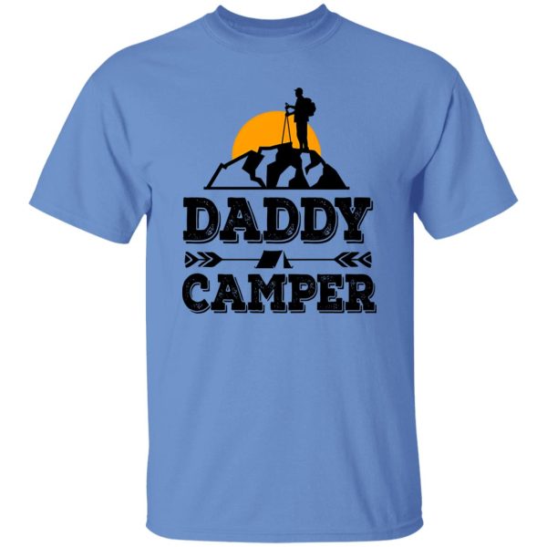 Daddy Camper With Mountain and Sunrise for Awesome Dad Shirt