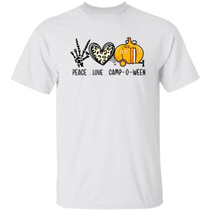 Peace Love Camp-O-Ween Camper Camping Lovers Gift Shirt