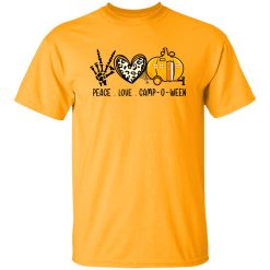 Peace Love Camp-O-Ween Camper Camping Lovers Gift Shirt