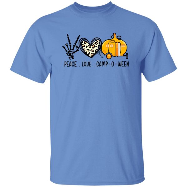 Peace Love Camp-O-Ween Camper Camping Lovers Gift Shirt