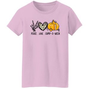 Peace Love Camp-O-Ween Camper Camping Lovers Gift Shirt