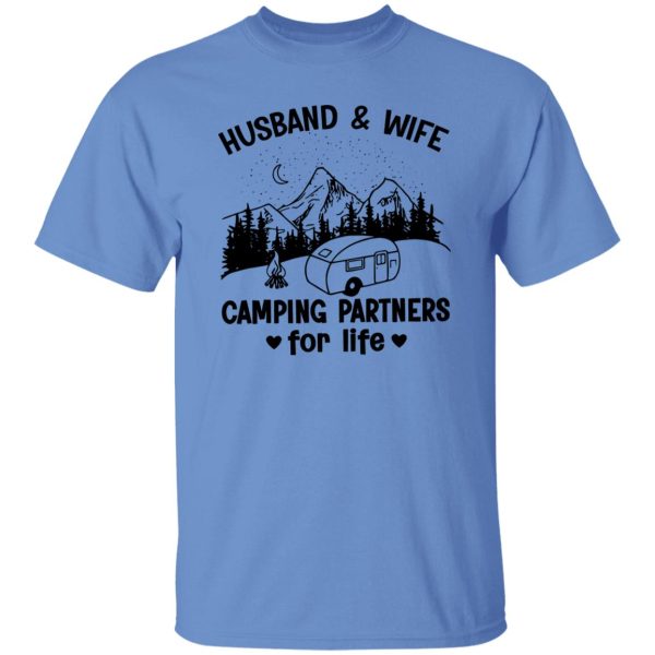 Husband & Wife Camping Partner for Life Gift for Camping Lover Shirt