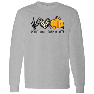 Peace Love Camp-O-Ween Camper Camping Lovers Gift Shirt