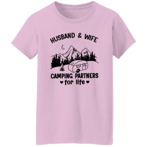 Husband & Wife Camping Partner for Life Gift for Camping Lover Shirt