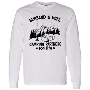 Husband & Wife Camping Partner for Life Gift for Camping Lover Shirt