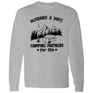 Husband & Wife Camping Partner for Life Gift for Camping Lover Shirt