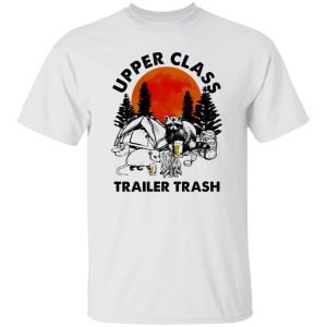 Raccoon Opossum Camping Upper Class Trailer Trash Shirt