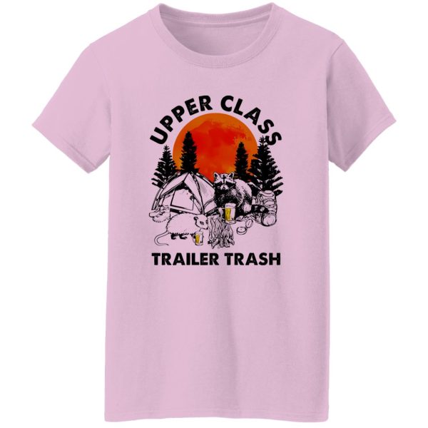 Raccoon Opossum Camping Upper Class Trailer Trash Shirt