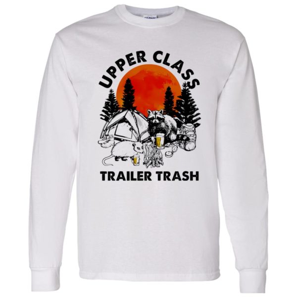 Raccoon Opossum Camping Upper Class Trailer Trash Shirt