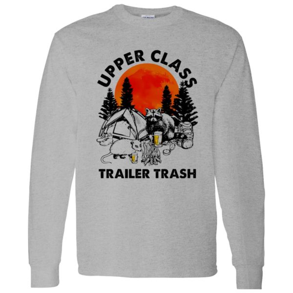 Raccoon Opossum Camping Upper Class Trailer Trash Shirt