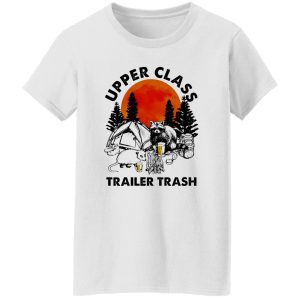 Raccoon Opossum Camping Upper Class Trailer Trash Shirt