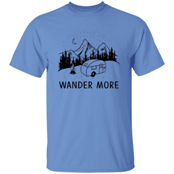 Wander More Camping Caravan in Camping Lover Shirt