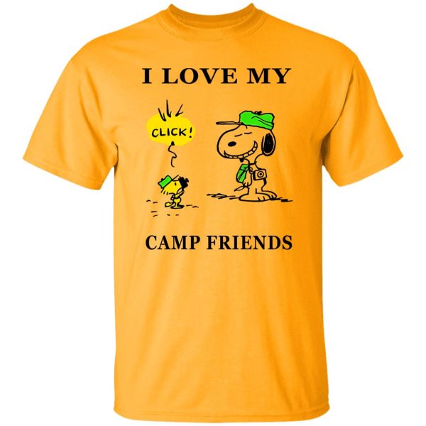 Peanuts Snoopy And Woodstock I Love My Camp Friend Shirt