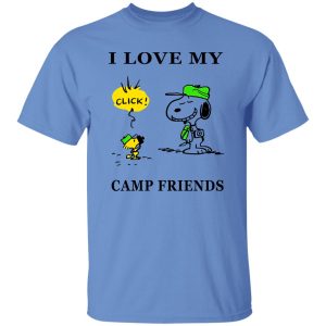 Peanuts Snoopy And Woodstock I Love My Camp Friend Shirt