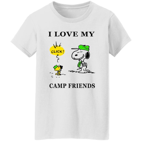 Peanuts Snoopy And Woodstock I Love My Camp Friend Shirt