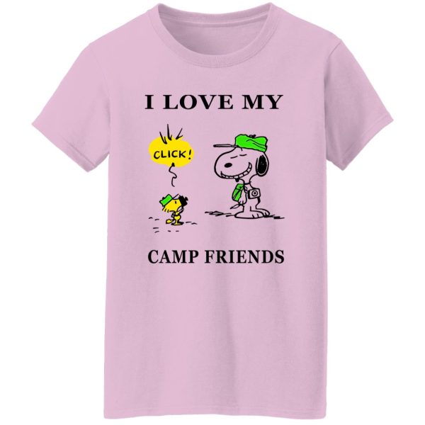 Peanuts Snoopy And Woodstock I Love My Camp Friend Shirt