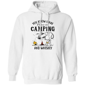 Snoopy You Know What Rhymes With Camping And Whiskey Shirt