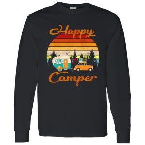 Happy Camper Camping Car Vintage Shirt