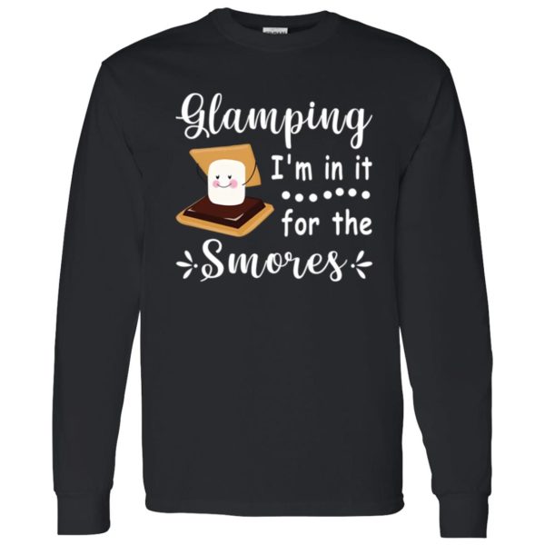 Glamping I’m In It For The Smores Funny Marshmallow and Chocolate Cake for Shirt