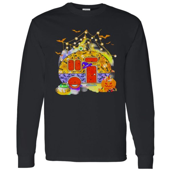 Happy Halloween Pumpkin Camping Camper Shirt