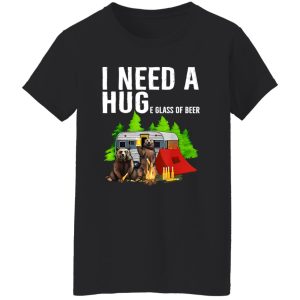 Funny Bears I Need A Huge Glass Of Beer Camping Lover Shirt