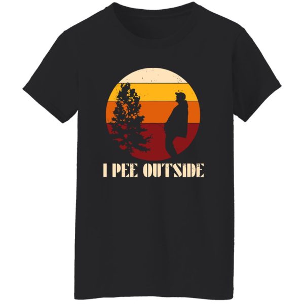 Funny Camping Shirt, Vintage I Pee Outside Shirt