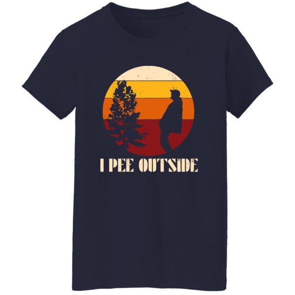 Funny Camping Shirt, Vintage I Pee Outside Shirt