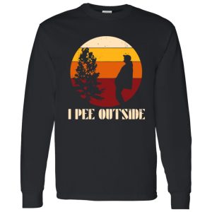 Funny Camping Shirt, Vintage I Pee Outside Shirt