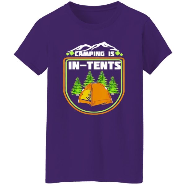 Camping Is In Tents Funny Camping Retro Shirt