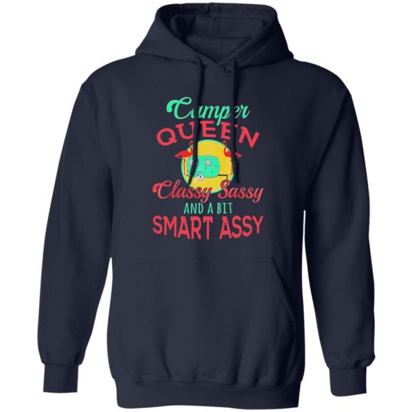 Flamingo Camper Queen Classy Sassy And A Bit Smart Assy For Camper Shirt