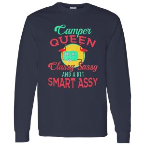 Flamingo Camper Queen Classy Sassy And A Bit Smart Assy For Camper Shirt