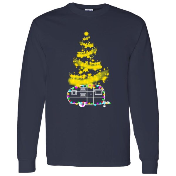 Camping Car With Fairy Lights And Xmas Tree Camp Lover for Christmas Shirt