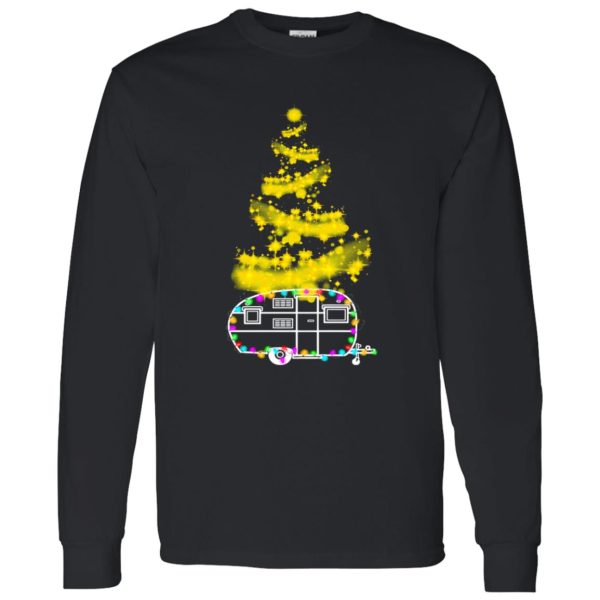 Camping Car With Fairy Lights And Xmas Tree Camp Lover for Christmas Shirt