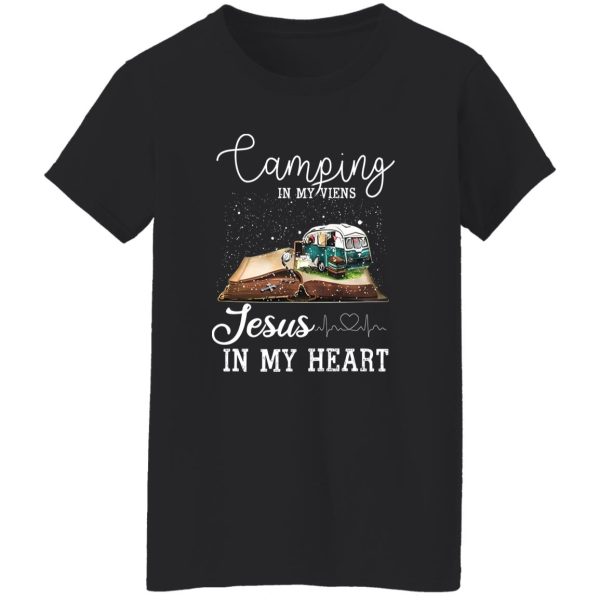 Camping In My Viens Jesus In My Heart For Camp Lover Shirt