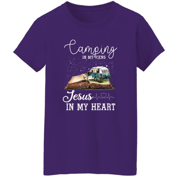 Camping In My Viens Jesus In My Heart For Camp Lover Shirt