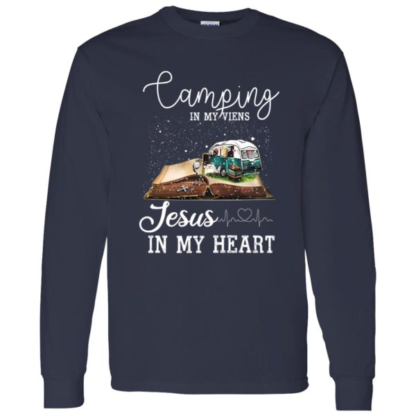 Camping In My Viens Jesus In My Heart For Camp Lover Shirt