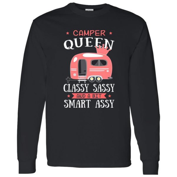 Camping Car Camper Queen Classy Sassy And A Bit Smart Assy Shirt