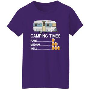 Camping Times Rare Medium Well Beer Drinking for Camp Lover V2 Shirt