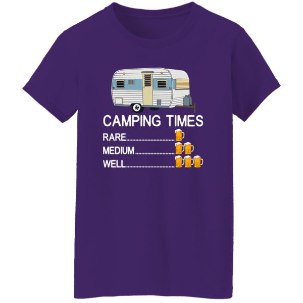 Camping Times Rare Medium Well Beer Drinking for Camp Lover V2 Shirt