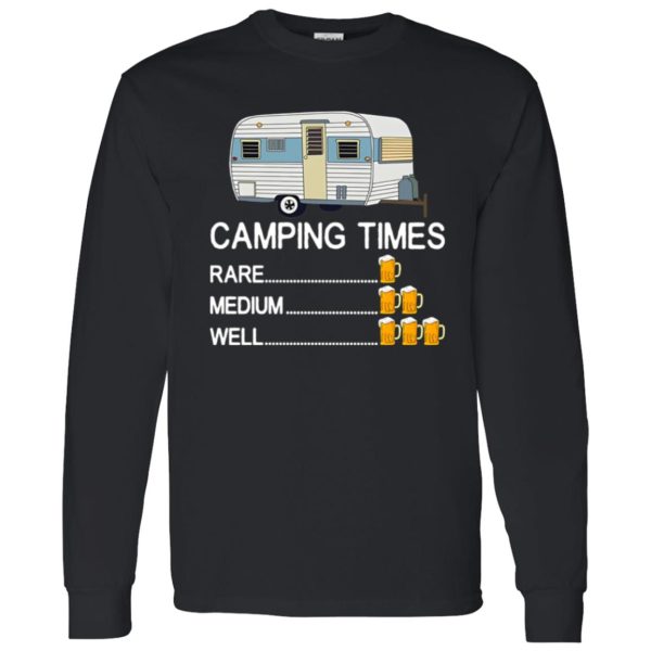 Camping Times Rare Medium Well Beer Drinking for Camp Lover V2 Shirt