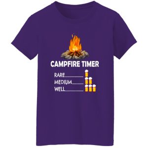 Campfire Timer Beer Rare Medium Well for Camp Lover Shirt