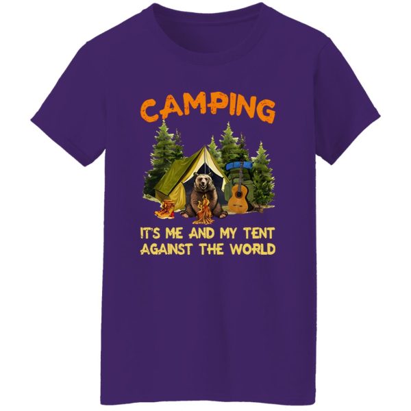 Bear Camping It’s Me And My Tent Against The World Shirt