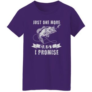 Fishing Funny Angler Retro Just One More Cast I Promise Shirt