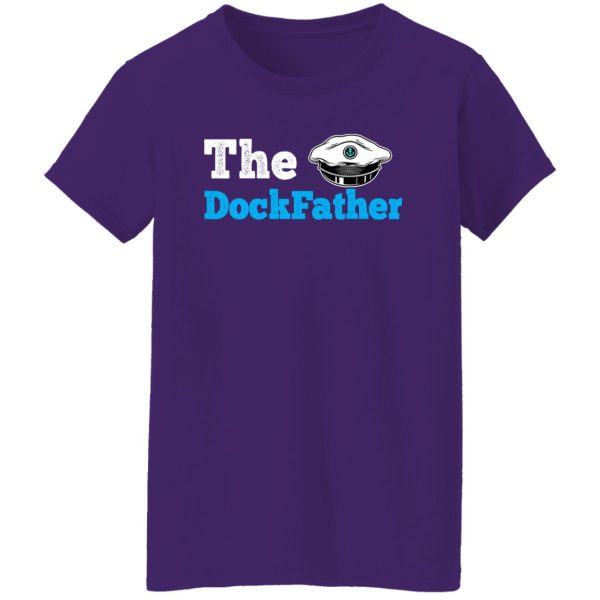 Fishing Shirt, The Dockfather Funny Boating Fishing Boat Dad Captain Shirt