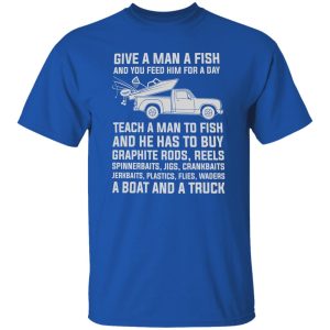 Fishing Lover Shirt, Give A Man A Fish And You Feed Him For A Day Shirt