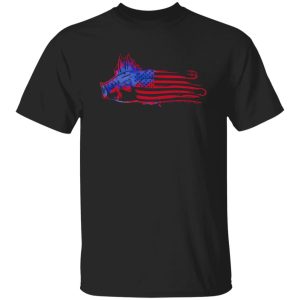 Fishing Dad Shirt, Fish American Flag Shirt