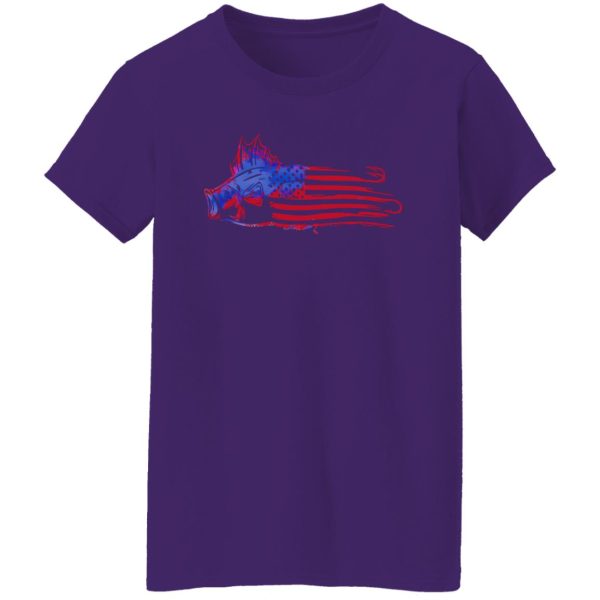 Fishing Dad Shirt, Fish American Flag Shirt