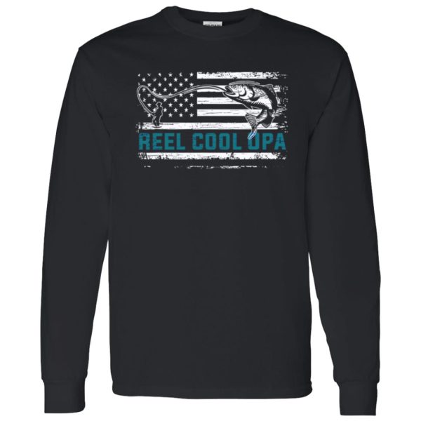 Father’s Day Reel Cool Opa Fish American Flag Shirt