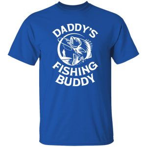 Daddy’s Fishing Buddy Young Fishing Man Gift For Boys Kids Shirt