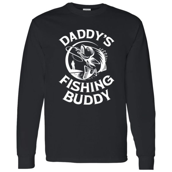 Daddy’s Fishing Buddy Young Fishing Man Gift For Boys Kids Shirt